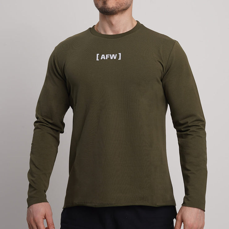 [stronger] Yeşil Uzun Kollu Tişört