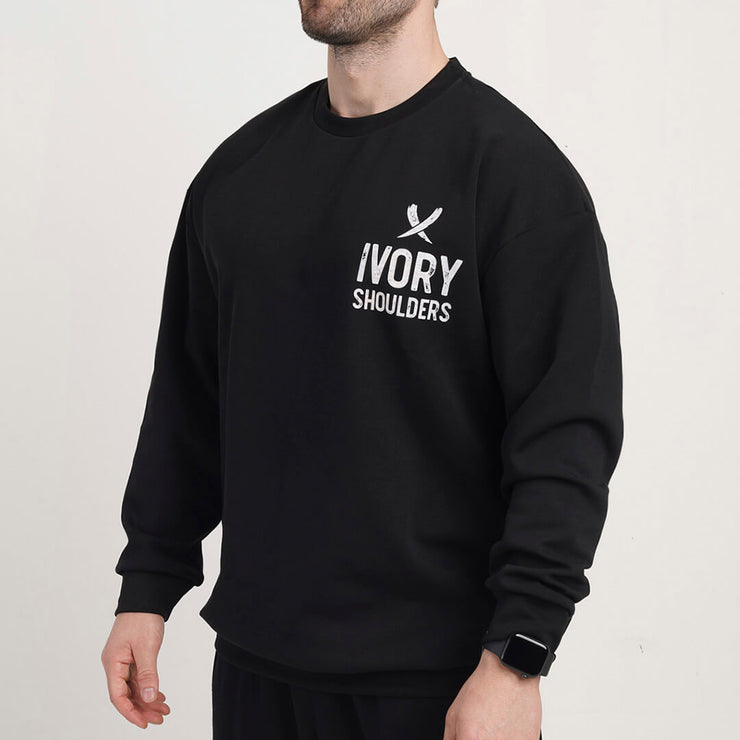 Ivory Shoulders Oversize Sweatshirt